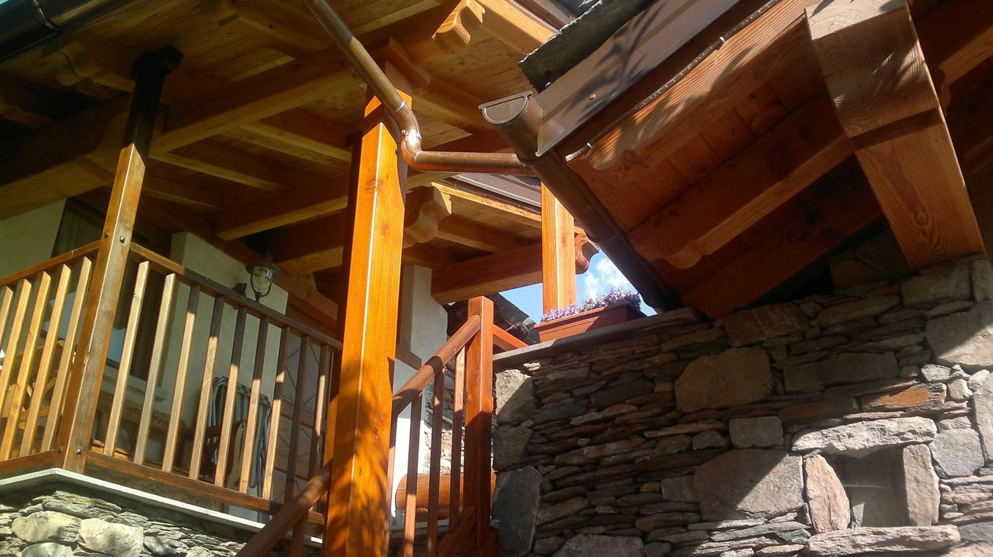 Eco Chalet Maison Dominique Challand-Saint-Anselme Esterno foto